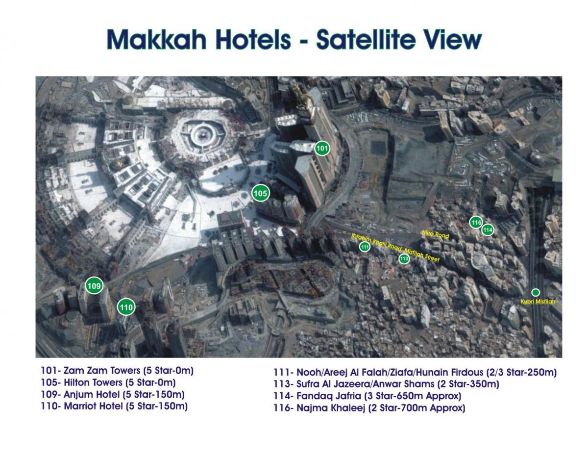 žemėlapis kubri Makkah