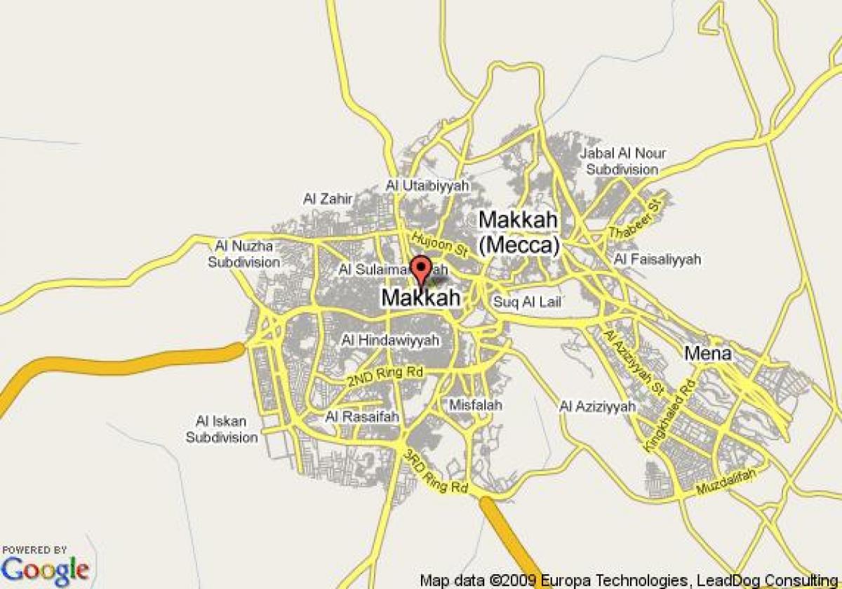 žemėlapis Meka street