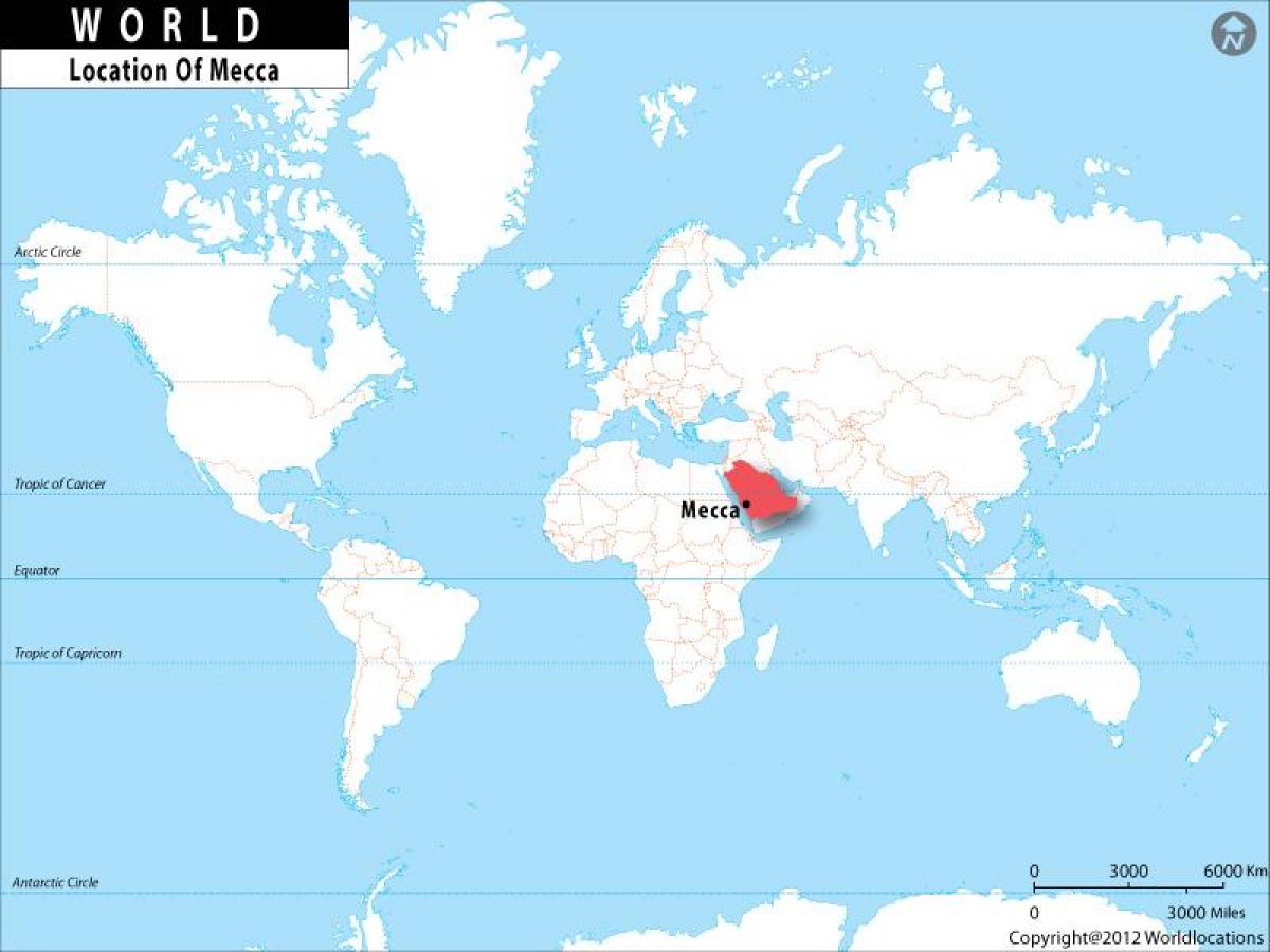 Makkah pasaulio žemėlapis
