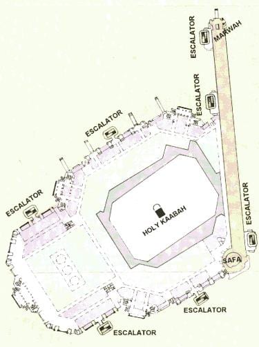 žemėlapis Kaaba sharif