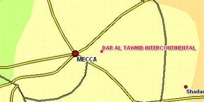 Žemėlapis ibrahim khalil kelių Makkah