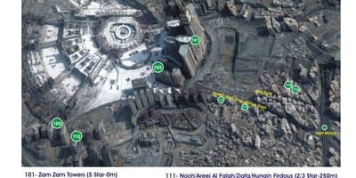 Žemėlapis kubri Makkah