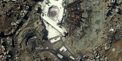 Žemėlapis Makkah palydovinės žemėlapį