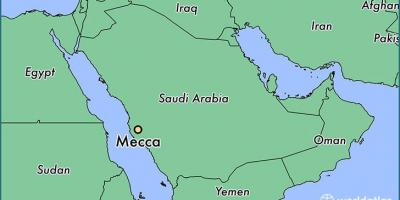 Makkah žemėlapyje