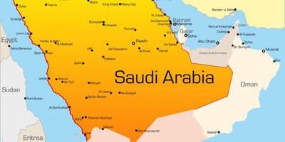 Makkah saudo arabija žemėlapyje