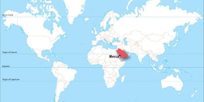 Makkah pasaulio žemėlapis