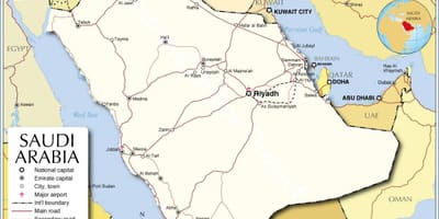 Makkah mina arafato žemėlapyje